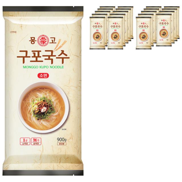 몽고식품 구포국수 소면, 900g, 20개입