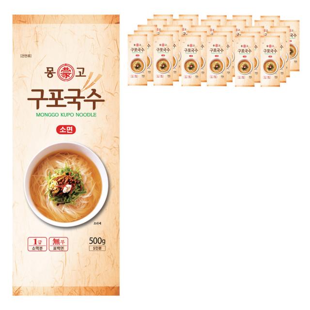 몽고식품 구포국수 소면, 500g, 30개입