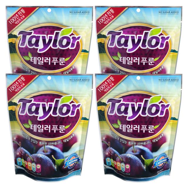 테일러 테일러푸룬 건자두 250g, 250g, 4팩