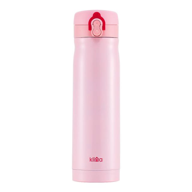 클리나 원터치 보온보냉 텀블러 핑크 500ml