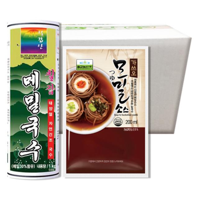 칠갑농산 메밀국수 1kg + 모밀소스 200ml x 6p, 1세트