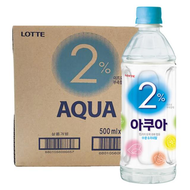 롯데칠성음료 이프로부족할때 아쿠아, 500ml, 6개