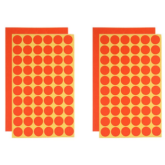 블루마토 스티커2 원 빨강 70p, 2개입