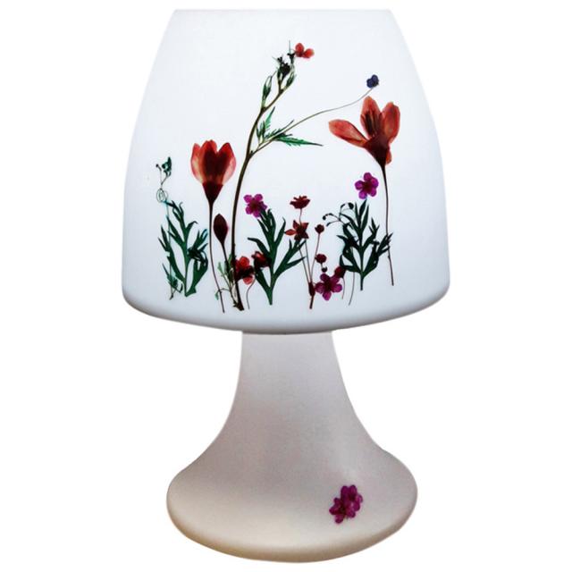 주연공방 풍경 누름꽃 LED 무드등, 화이트