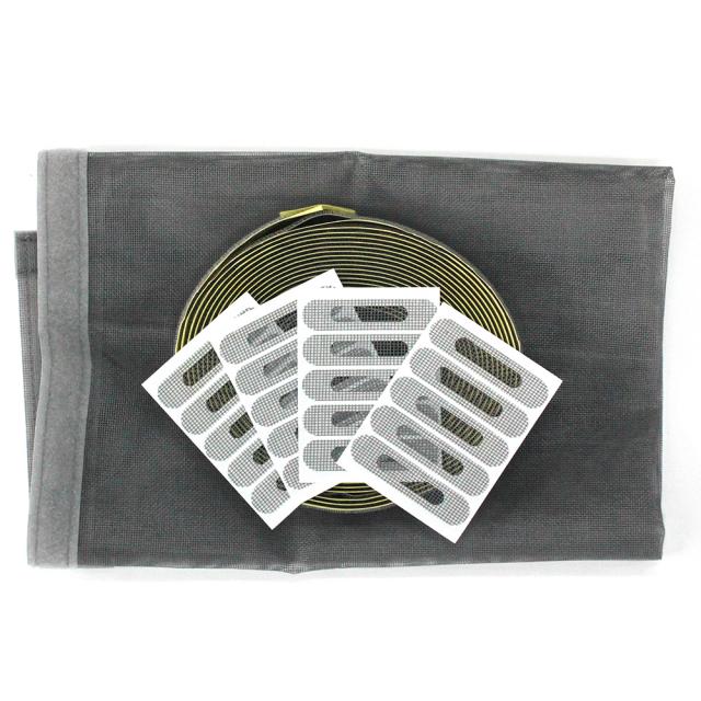 쾌청 촘촘방충망 회색 + 회색벨크로 + 물구멍방충망 20p, 1세트