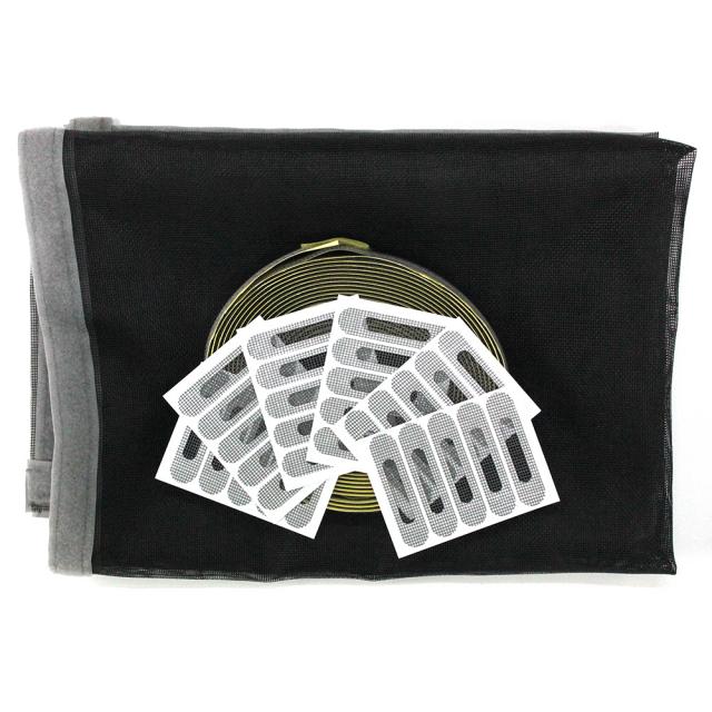 쾌청 일반방충망 검정 + 회색벨크로 + 물구멍방충망 30p, 1세트