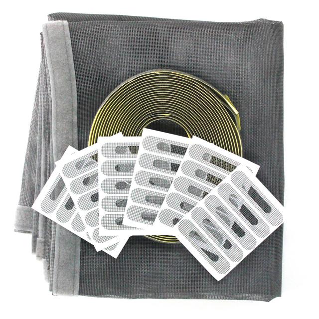 쾌청 벨크로 일반방충망 회색 + 회색벨크로 + 물구멍방충망 30p, 1세트