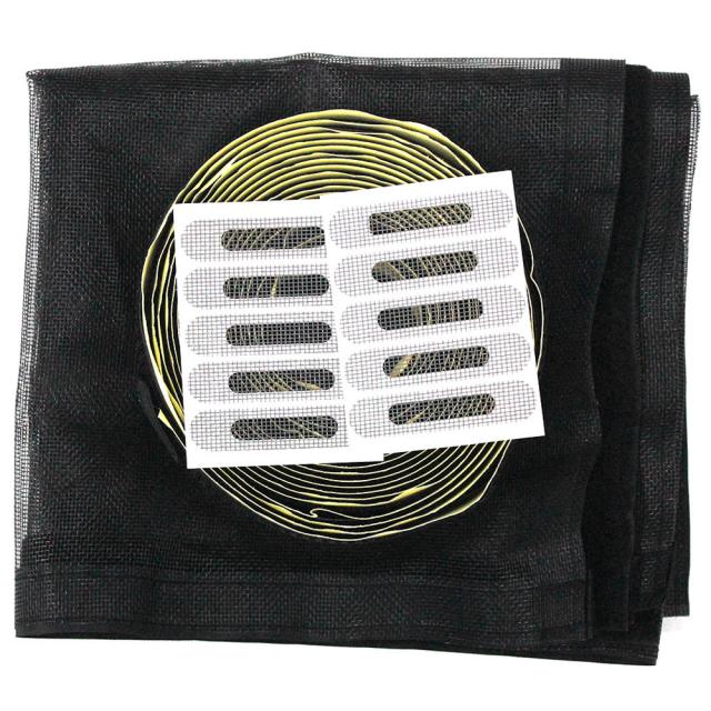 쾌청 벨크로 일반방충망 검정 + 검정벨크로 + 물구멍방충망 10p, 1세트