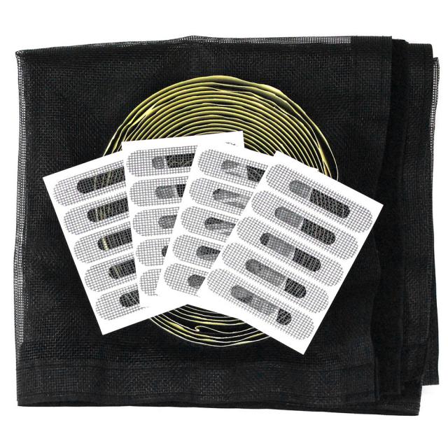 쾌청 벨크로 일반방충망 검정 + 검정벨크로 + 물구멍방충망 20p, 1세트