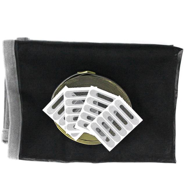 쾌청 벨크로 일반방충망 검정 + 회색벨크로 + 물구멍방충망 20p, 1세트