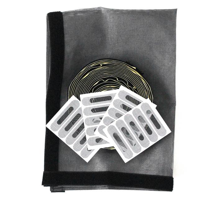 쾌청 일반방충망 회색 + 검정벨크로 + 물구멍방충망 20p, 1세트