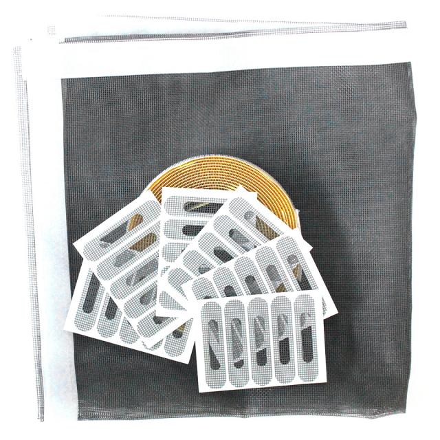 쾌청 일반방충망 회색 + 흰색벨크로 + 물구멍방충망 30p, 1세트