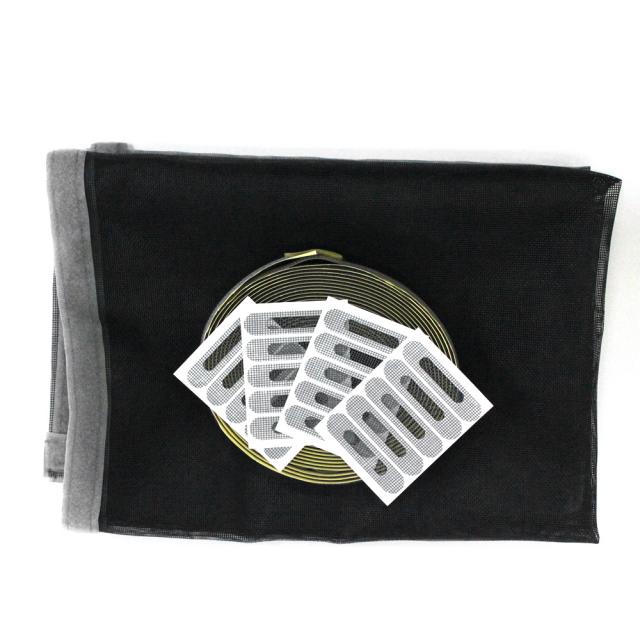 쾌청 일반방충망 검정 + 회색벨크로 + 물구멍방충망 20p, 1세트