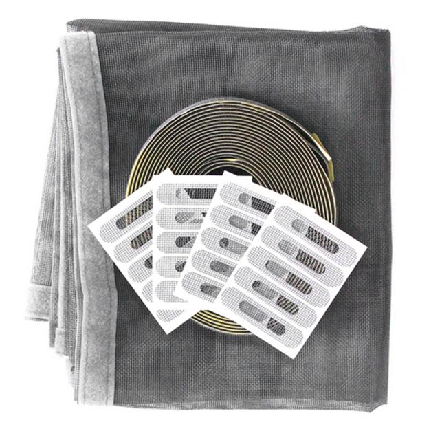 쾌청 일반방충망 회색 + 회색벨크로 + 물구멍방충망 20p, 1세트