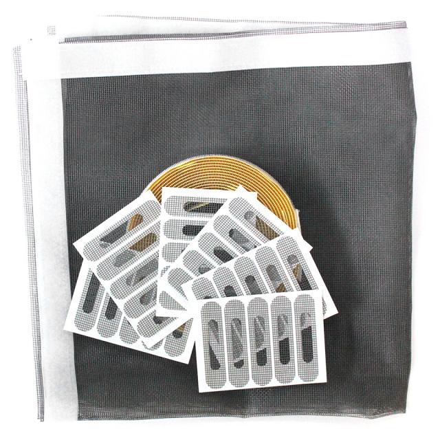 쾌청 벨크로 일반방충망 회색 + 흰색벨크로 + 물구멍방충망 30p, 1세트