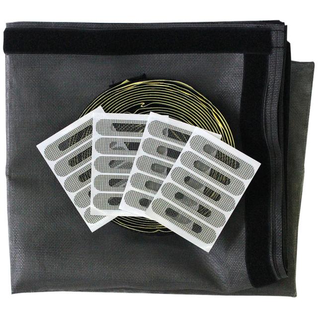 쾌청 검정벨크로 촘촘방충망 회색 + 물구멍방충망 20p, 1세트