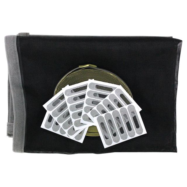 쾌청 회색벨크로 일반방충망 검정 + 물구멍방충망 30p, 1세트