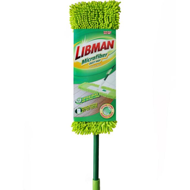 Libman 먼지청소 핑거 극세사맙 밀대 그린 1개