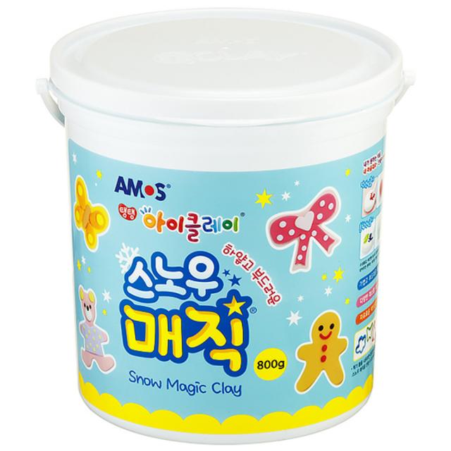 아모스 탱탱 아이클레이 스노우매직 벌크, 혼합색상, 800g