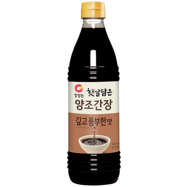 청정원 햇살담은 양조간장 깊고 풍부한맛 840ml 1개
