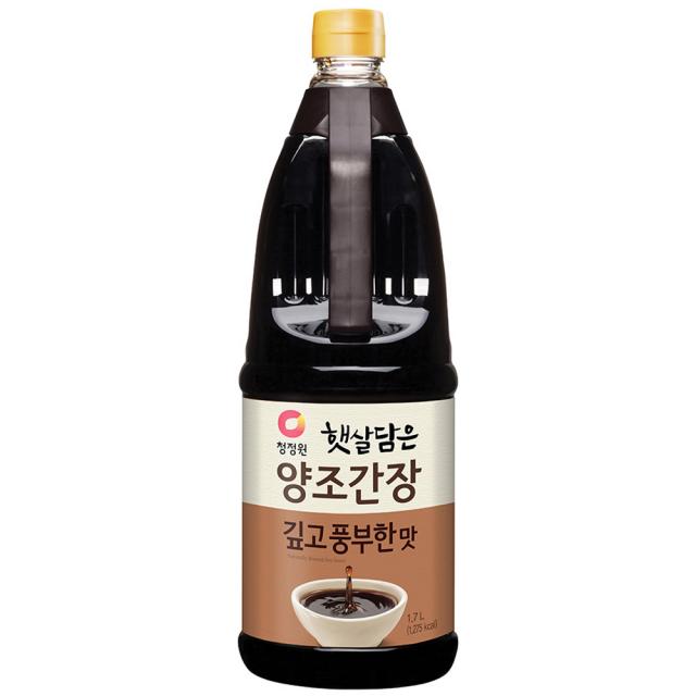 청정원 햇살담은 양조간장 깊고 풍부한맛 1.7l 1개