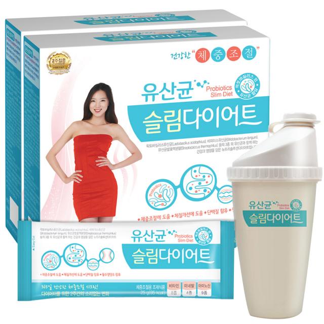 한미양행 유산균 슬림 다이어트 쉐이크 25g 28p + 전용 쉐이커, 2종, 1세트