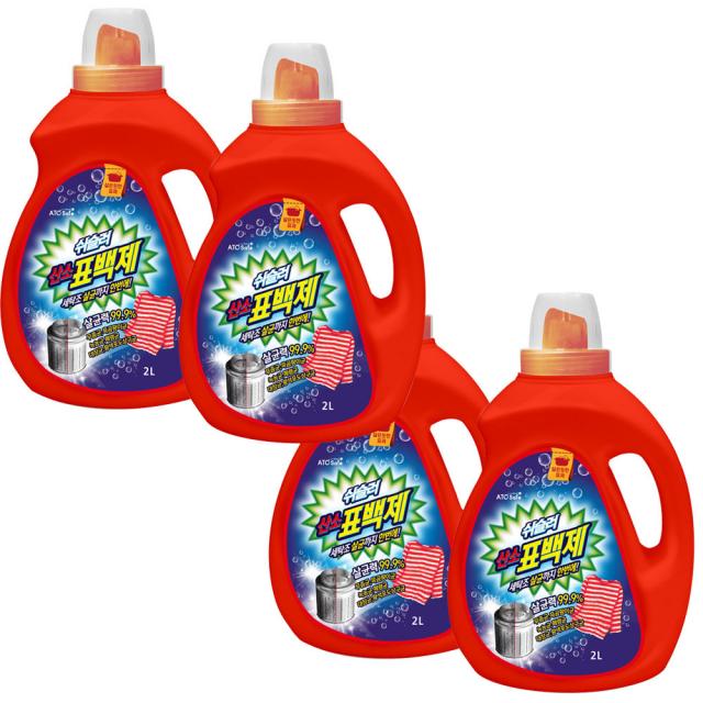 아토세이프 쉬슬러 산소 표백제 액체타입 2l 4개입