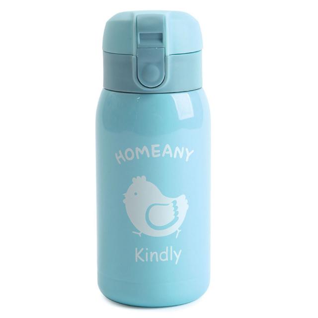 홈애니 원터치 보온 보냉병 스카이블루 300ml