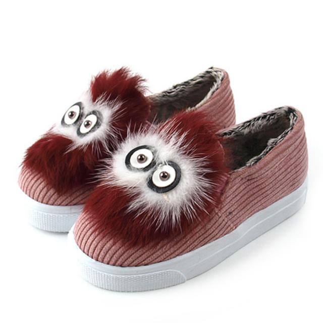 베베마루 유아동용 털앵그리 송치 슬립온 3307