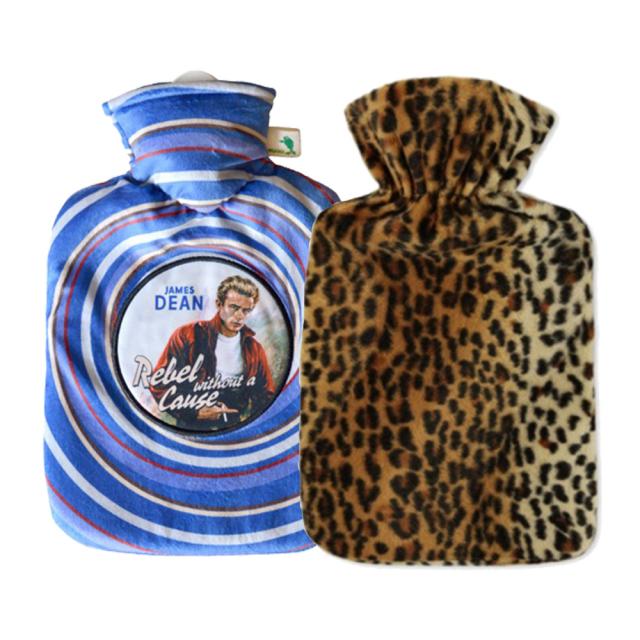 휴고프로쉬 핫팩 MOVIE STARS 제임스 딘 + 럭셔리 표범무늬형 1.8L, 1세트, 표범무늬
