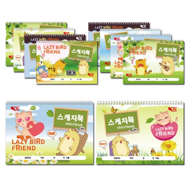 팬시토피아 캐릭터 스케치북 10p 랜덤발송 30매