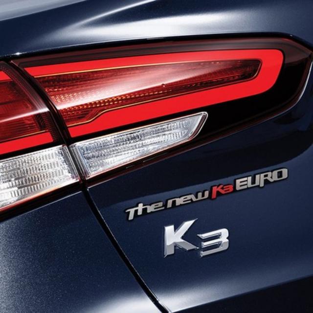 그리븐 슬로건 차량용 엠블럼 30131, K3, 헤어라인실버