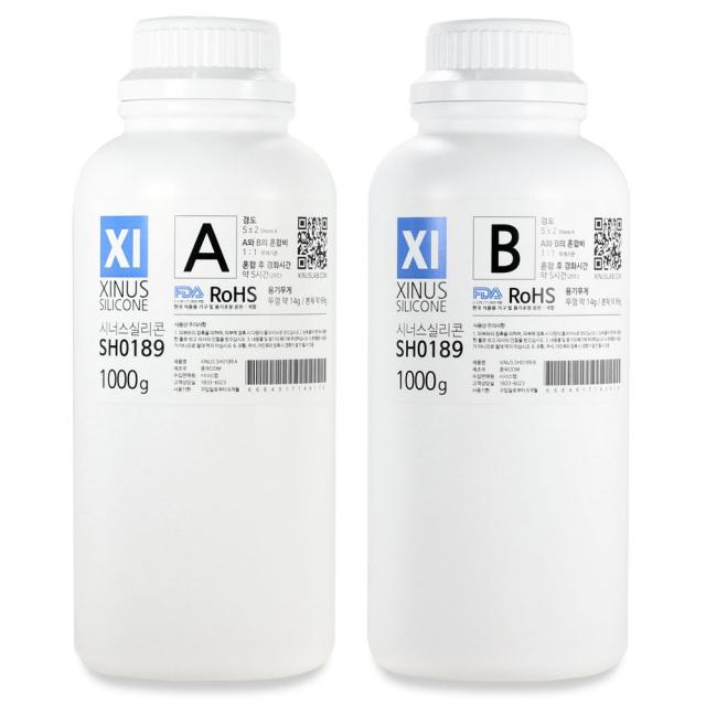 시너스 몰드용 실리콘 경도5 Sh0189 1000g Sh0189 경도5 