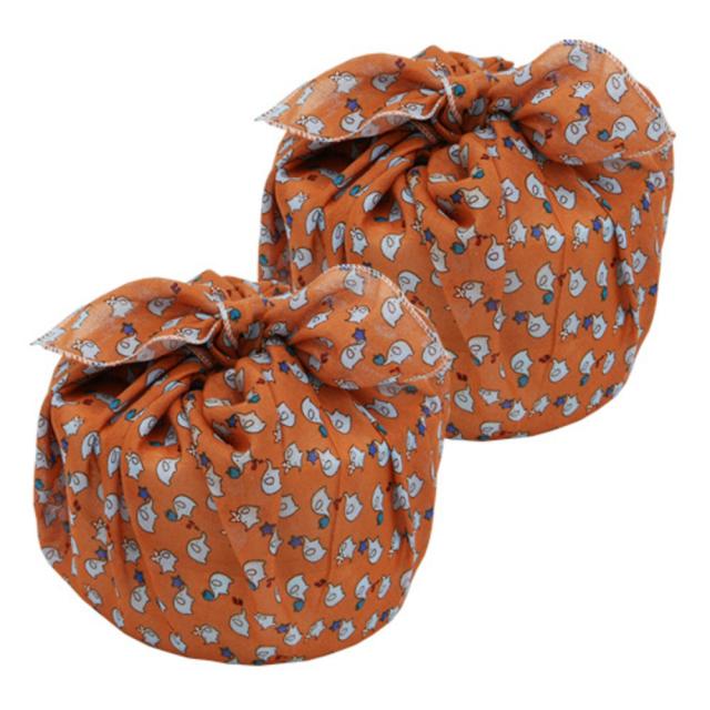 도나앤데코 도시락 보자기 코끼리 감색, 2개입