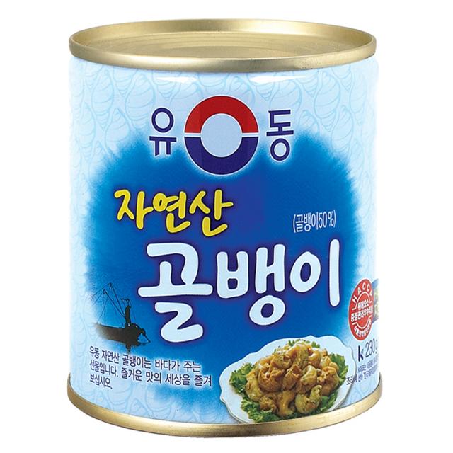 유동 자연산 골뱅이 통조림, 230g, 1캔