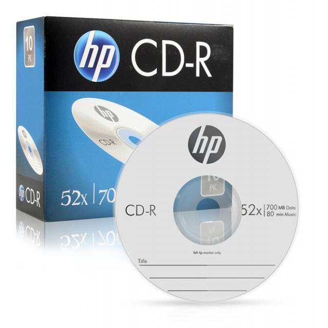 Hp Cd R 52x 700mb 슬림 케이스 10p 단일 상품