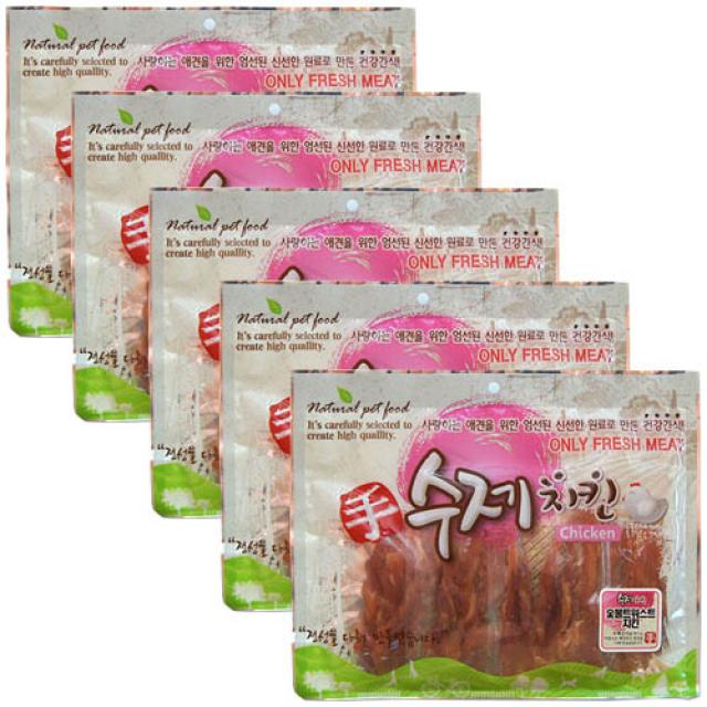펫스토리 강아지 사사미 수제치킨 300g 숯불트위스트 치킨 5개입