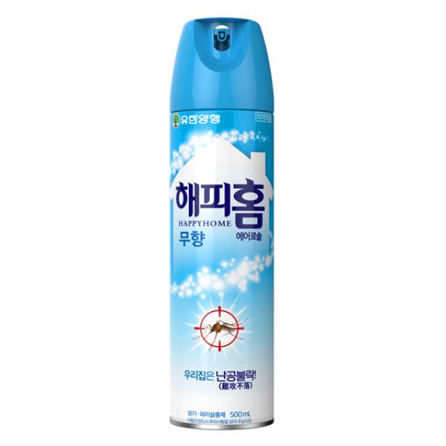 해피홈 에어로솔 무향 500ml 1개