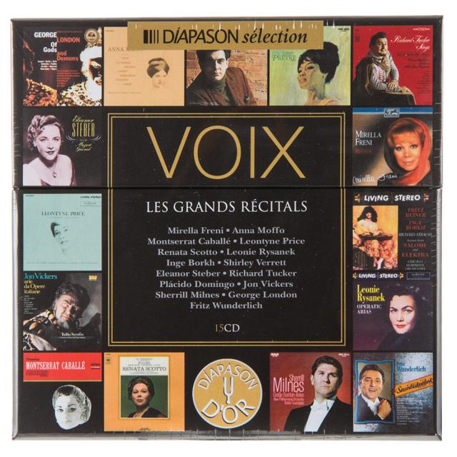 Voix (디아파송 셀렉션- 15명의 위대한 성악가) - Les Grands Recitals EU수입반, 15CD