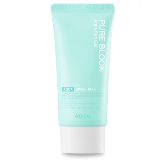 어퓨 퓨어 블록 아쿠아 선젤 Spf50+ Pa+++ 50ml 1개