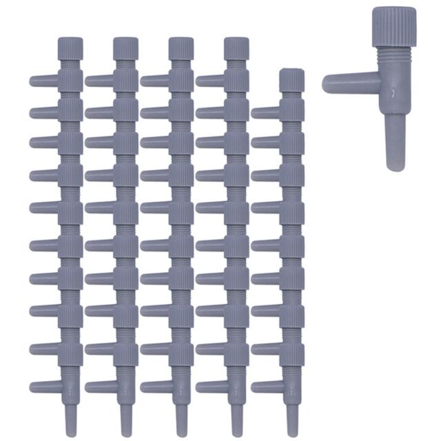 하온펫 수족관용 에어조절기 회색 1구, 50개입