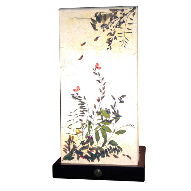 주연공방 원목 아카시아 한지등, 누름꽃