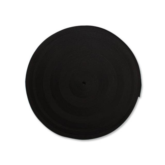 동화상가몰 고탄력 이중직 고무밴드 40mm 50마, 블랙, 1개