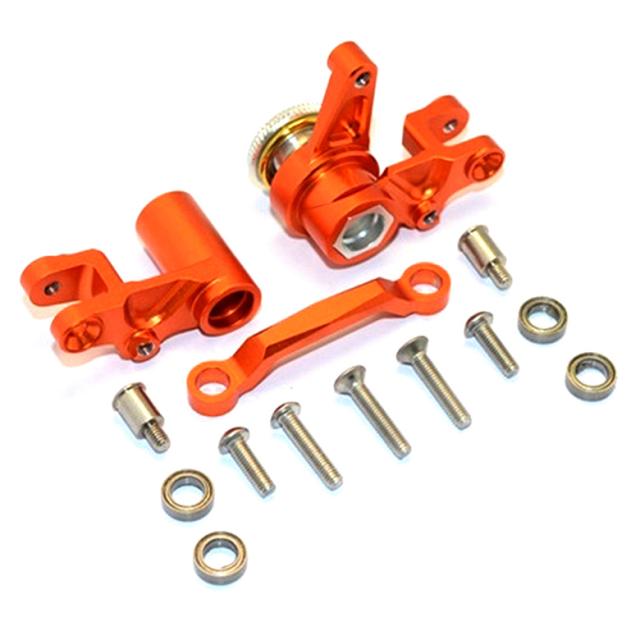 GPM ALUMINUM STEERING ASSEMBLY WITH BEARING SCREWS 서스펜션계통부품, OR(오렌지), 1세트