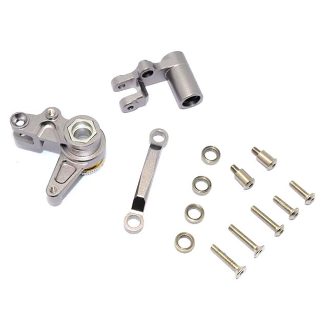 GPM ALUMINUM STEERING ASSEMBLY WITH BEARING SCREWS 서스펜션계통부품, GS(그레이실버), 1세트