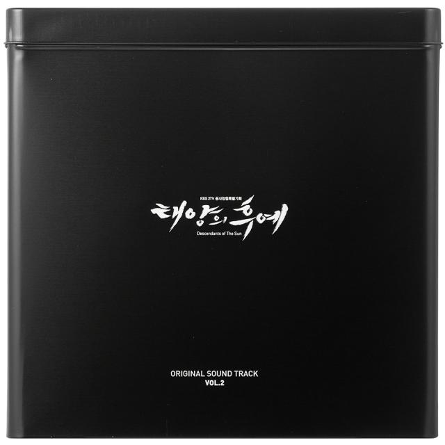 O.S.T - 태양의 후예 VOL.2 북클릿 + 틴케이스 + LP 거치대 180G 픽쳐 디스크 LP 한정반, 2CD