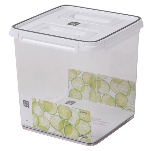 창신리빙 스카이락 밀폐용기 점보 4호 그레이, 10L, 1개