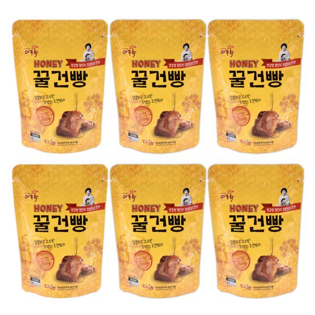 아루화 담양한과 꿀건빵, 80g, 6개입