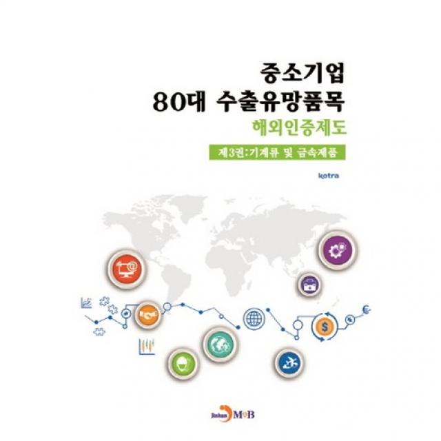 중소기업 80대 수출유망품목 해외인증제도. 3: 기계류 및 금속제품, 진한엠앤비