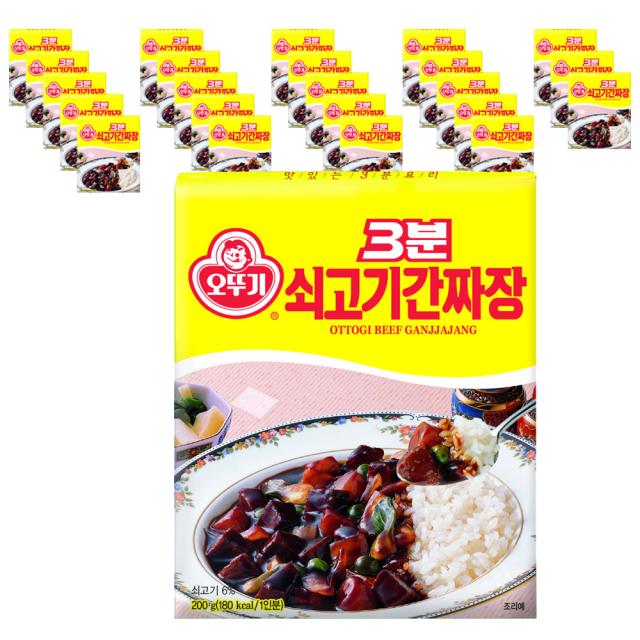 오뚜기 3분 쇠고기 간짜장, 200g, 24개입